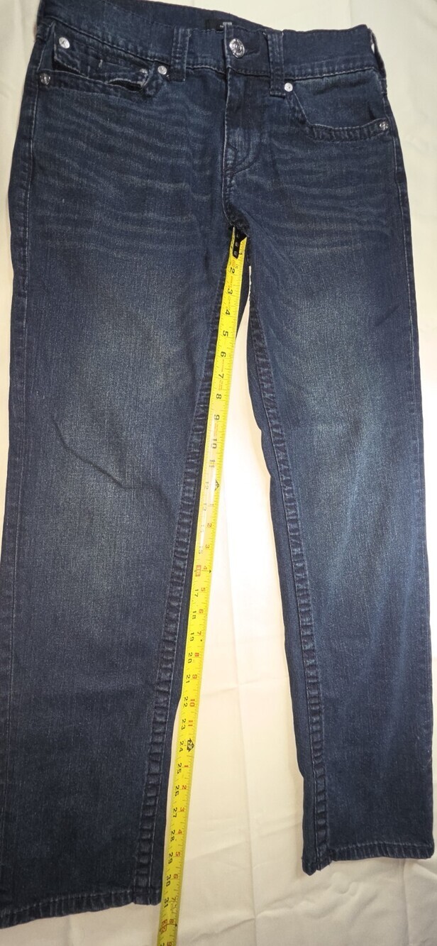 True Religion Men's Geno Slim Fit Straight Jeans, Size 30 Dark Blue NWOT Sku 196